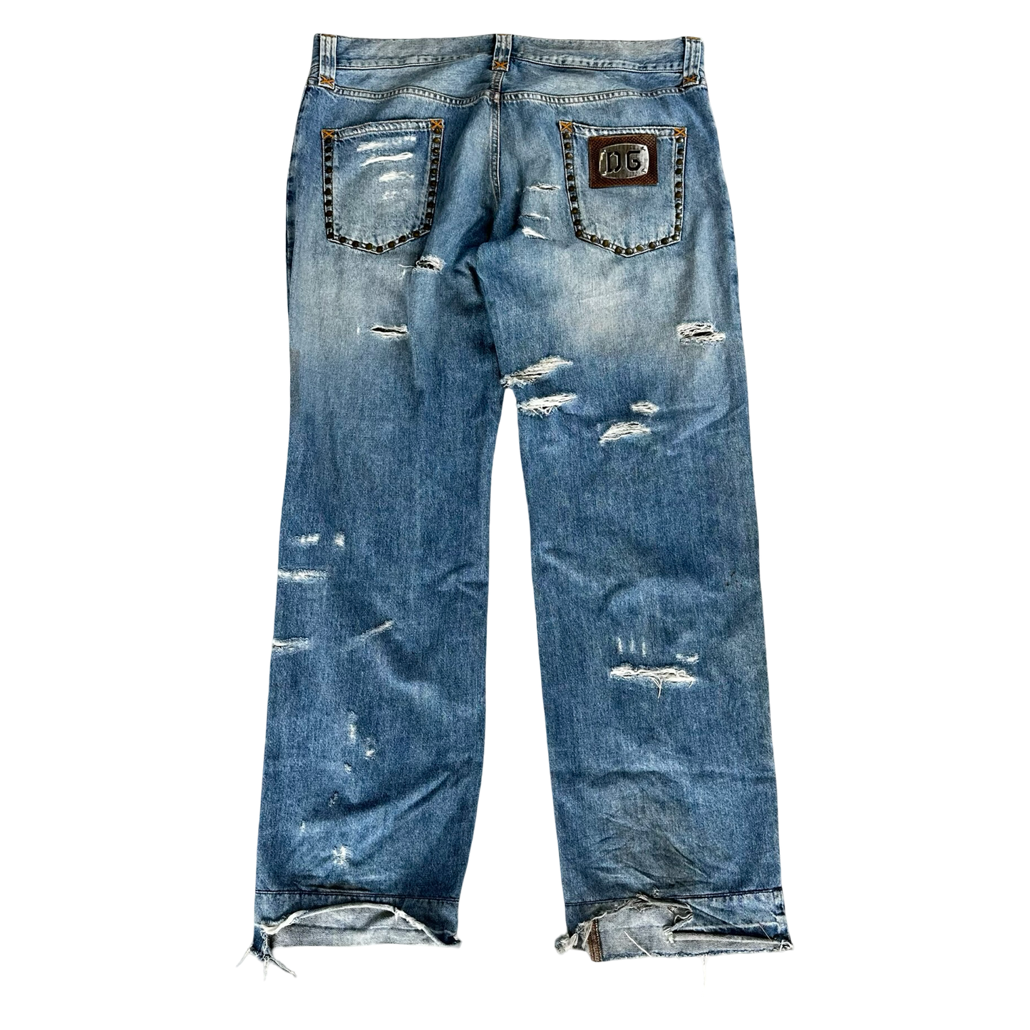 Dolce & Gabbana S/S 2005 “FOREVER” Studded Denim Jeans