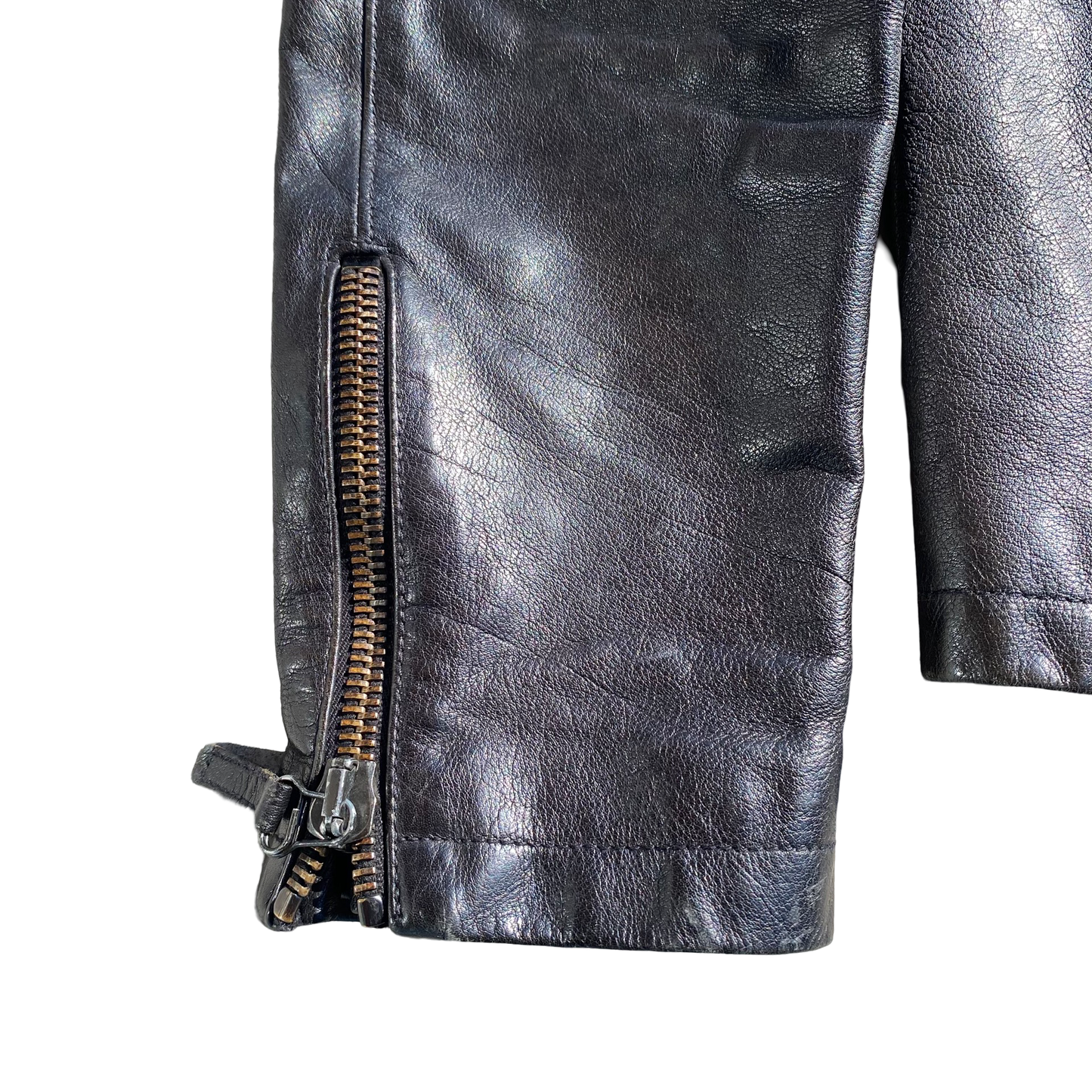 Helmut Lang A/W 2000 Buffalo Leather Cafe Racer Biker Jacket