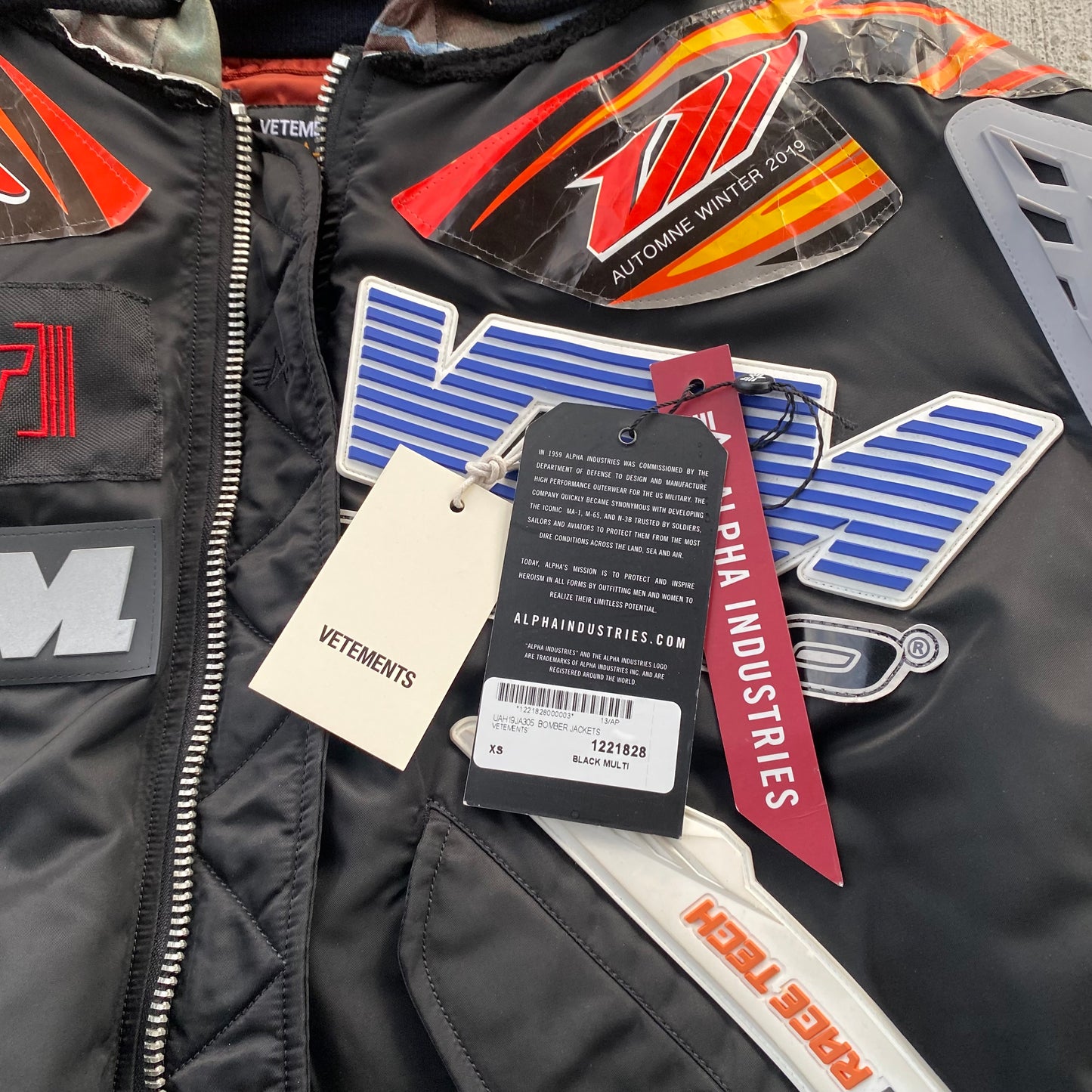 Vetements A/W 2018 Moto Racing Bomber Jacket